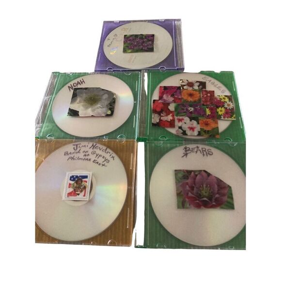 Lot of 5 CDs Bears Eagles Jimi Hendrix Noah Music - Picture 1 of 1